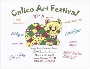 40th Annual Kings River Hardwick Calico Art Festival slated for Oct. 19
